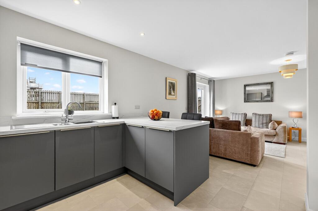 Family Living area and Dining Kitchen