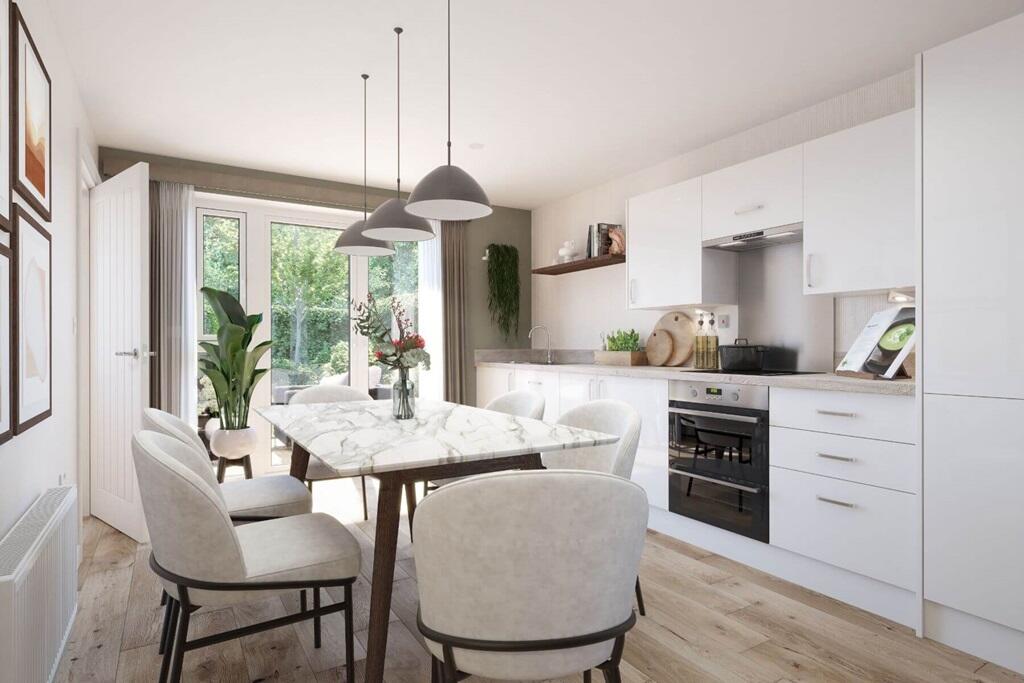 The sociavble kitchen/diner is perfect for entertaining