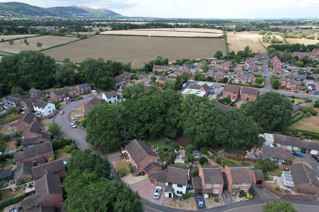 Aerial view showing countryside location