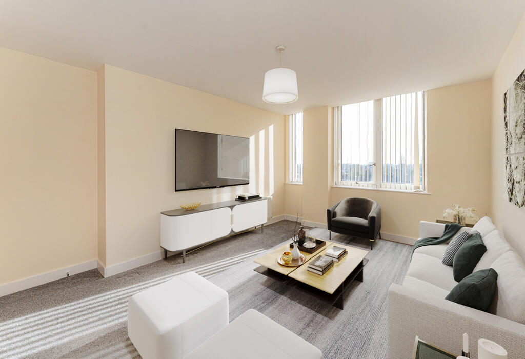 Wenlock House, open plan living