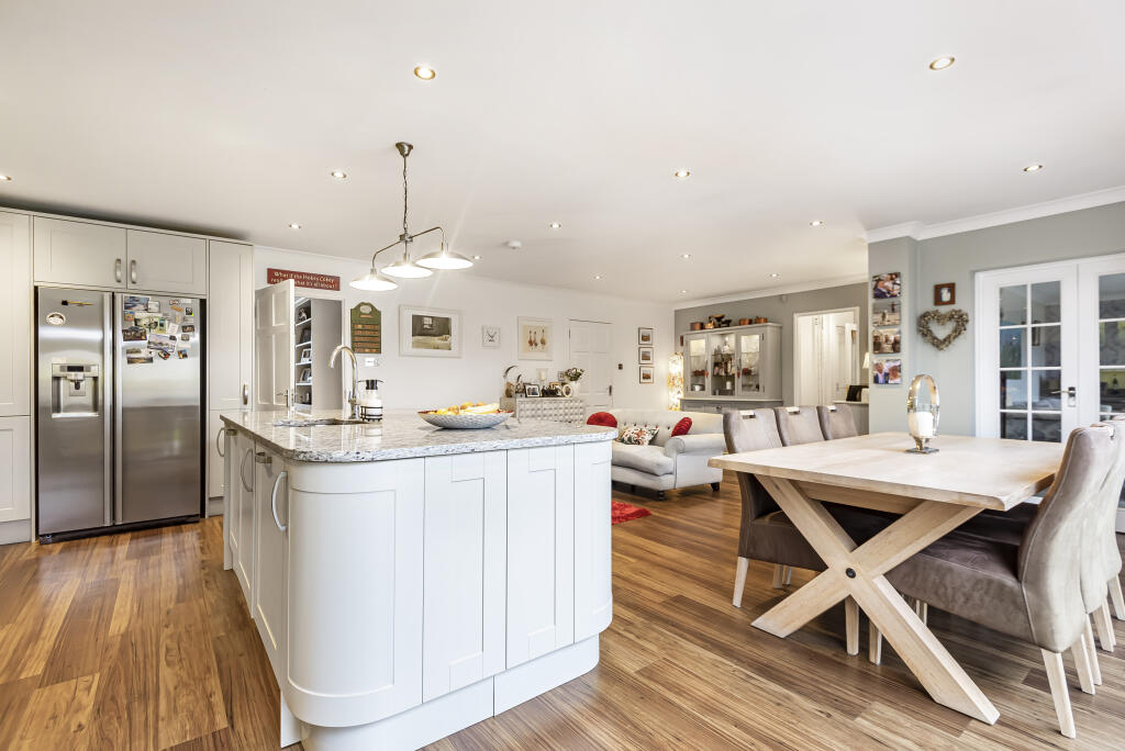 Kitchen towards Dining and Family Space