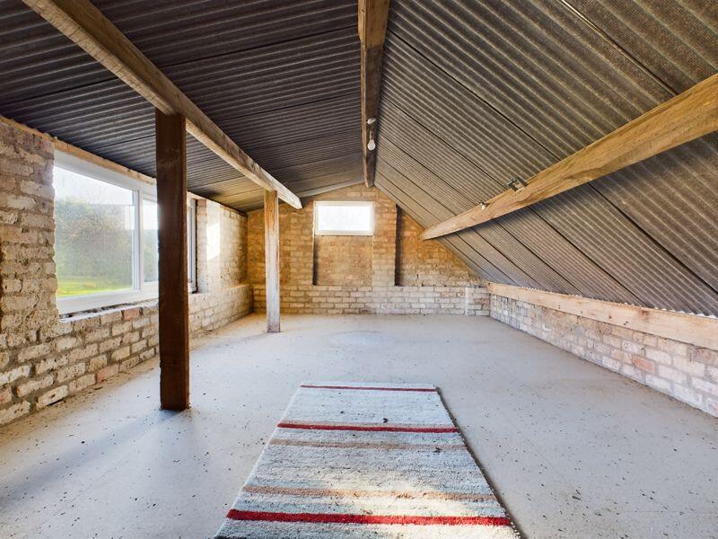 Interior of outbuilding