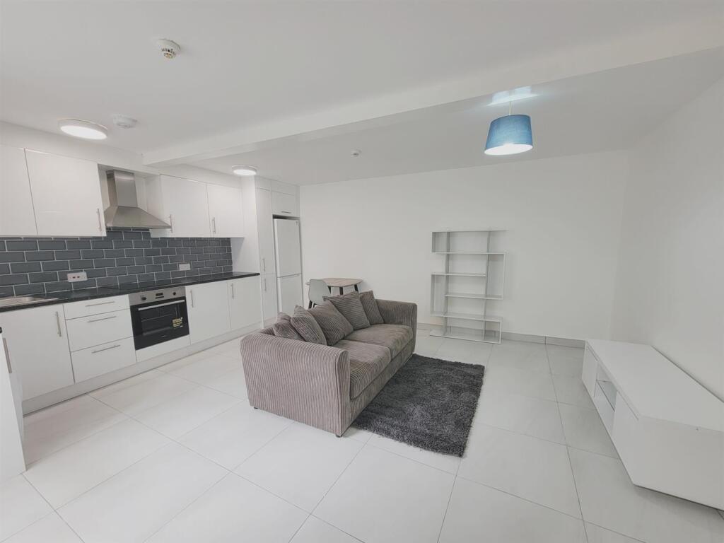 Living room with kitchen