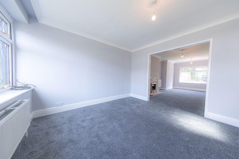 Open plan living and dining space