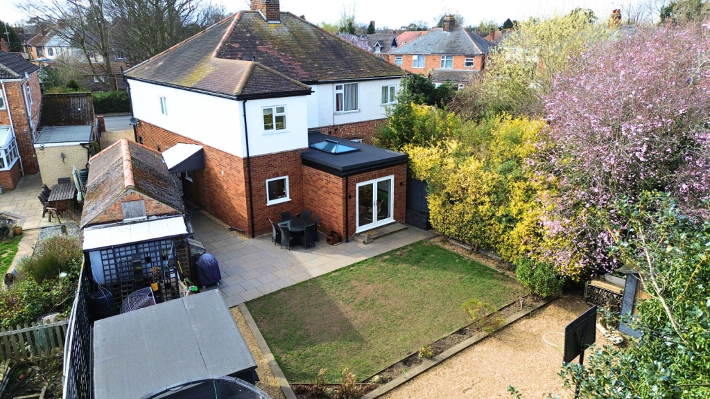 Rear of the property