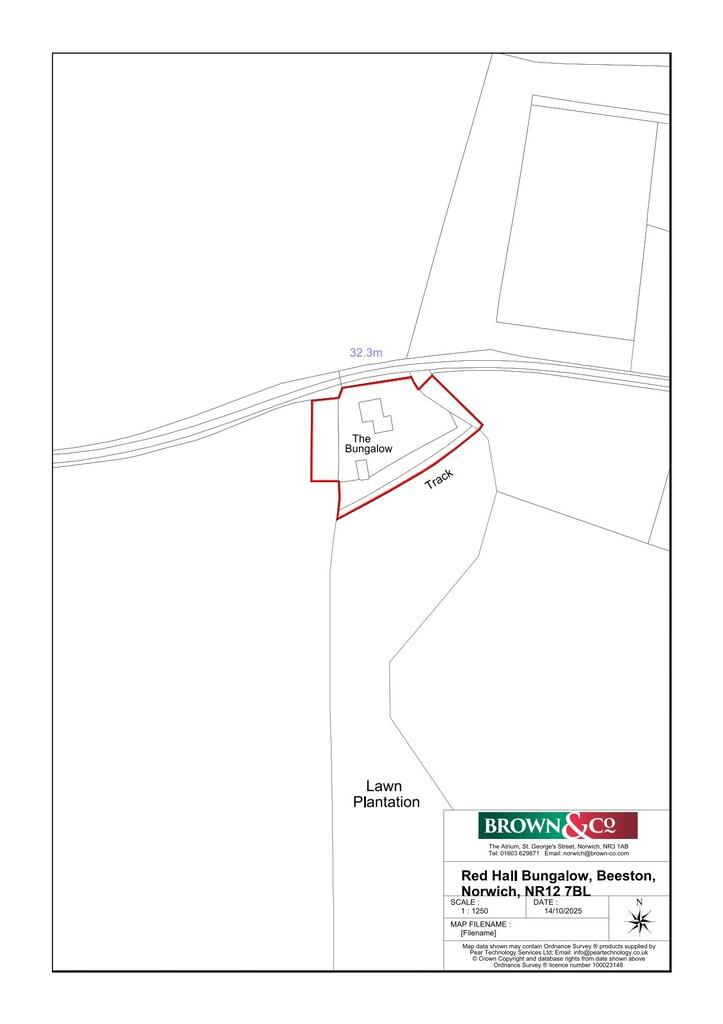 Plan showing Red ...