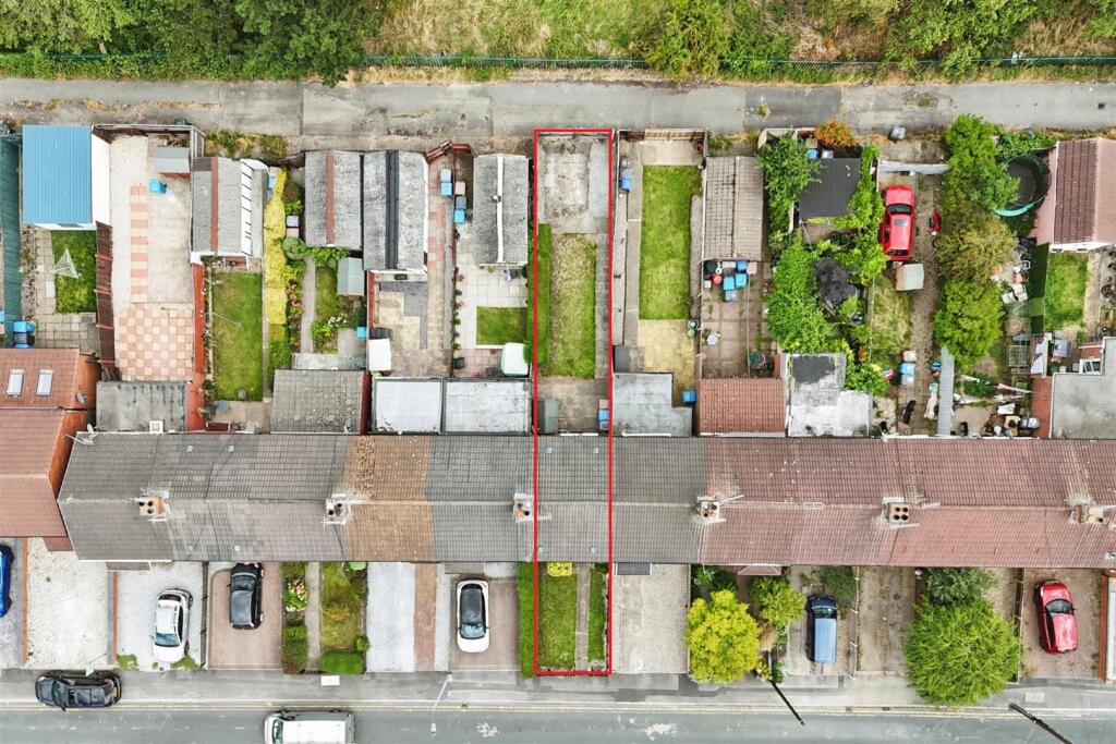 Aerial view of the property