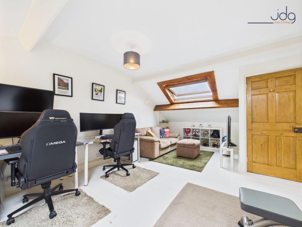 Converted Loft Room with skylights