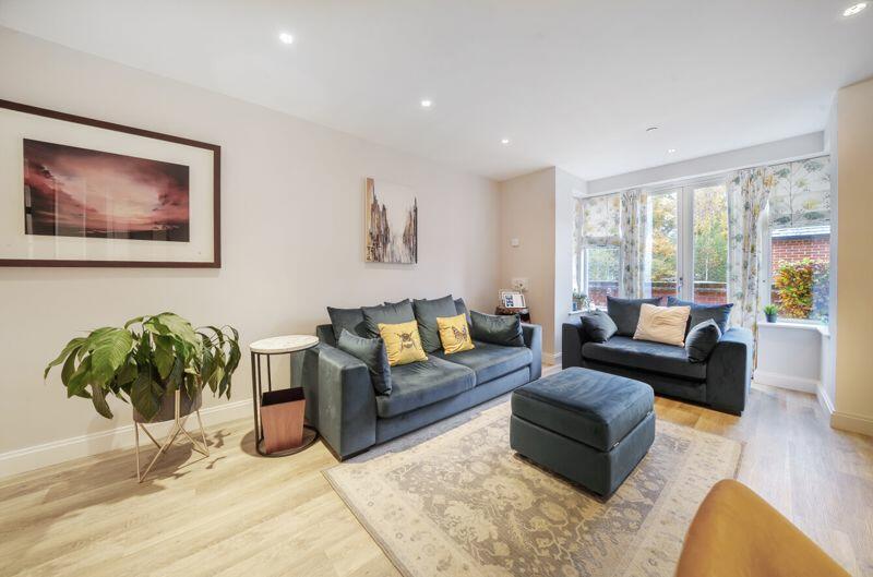 Living room with patio access