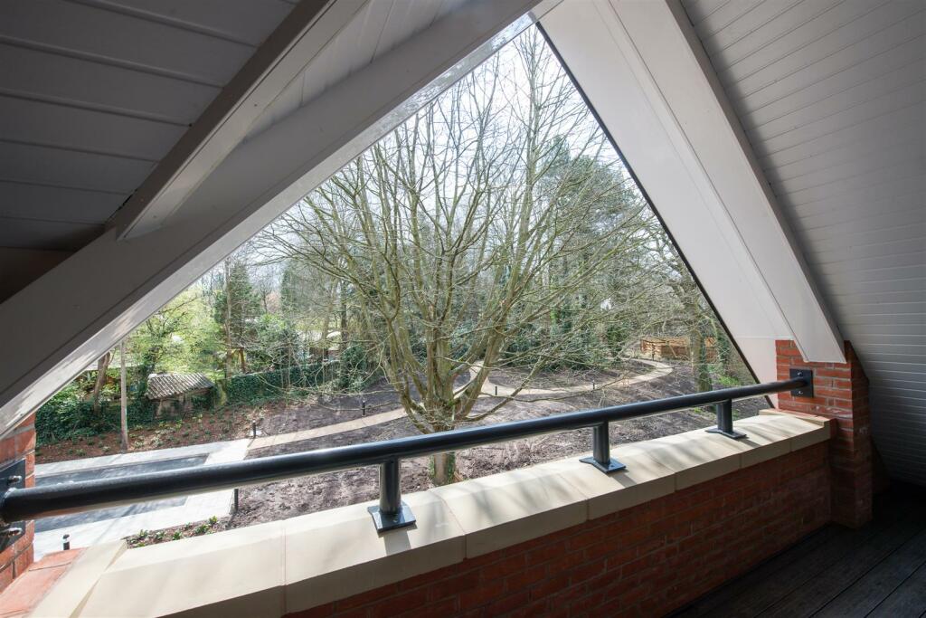 Terrace with garden views