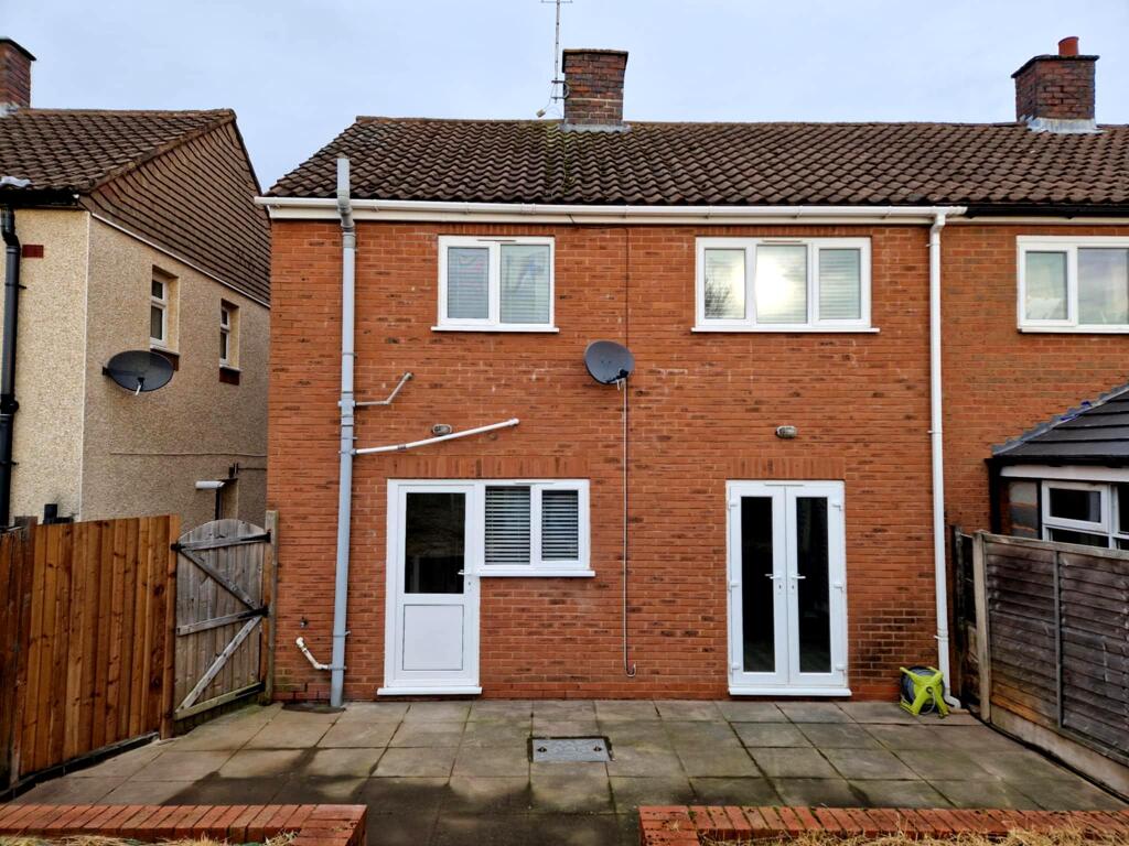 Rear of property