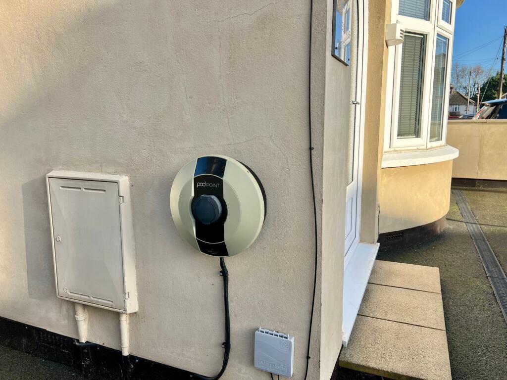 Electric car charging point