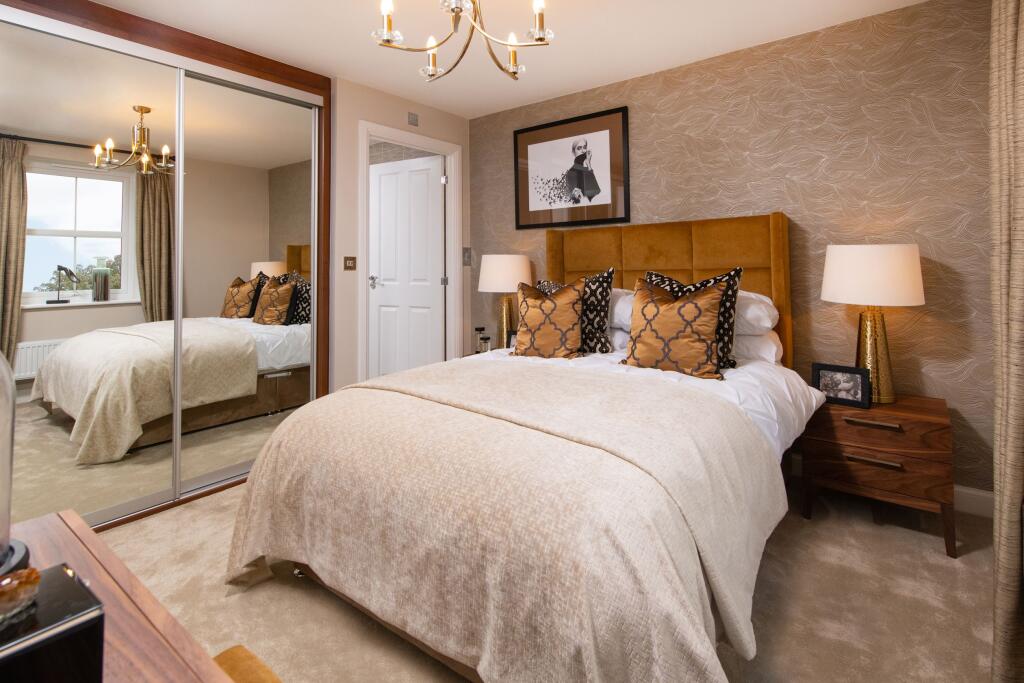 Internal image of the main bedroom in the Halton