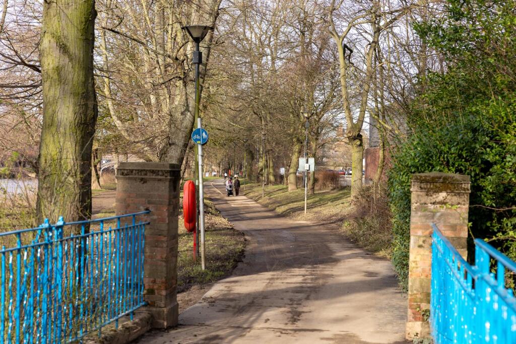 Riverside walkway