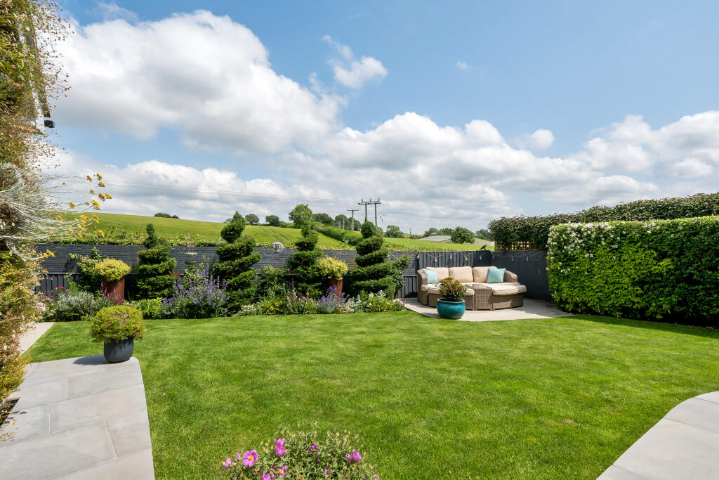 Rear Garden and Fields Byond