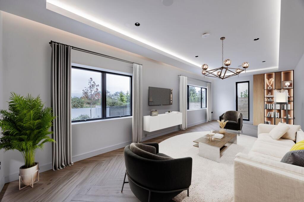 Virtually Staged Lounge Room