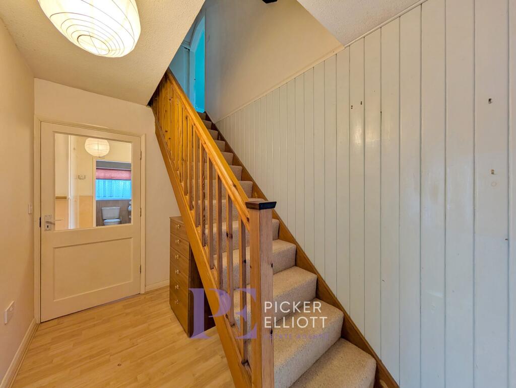 Stairs to landing