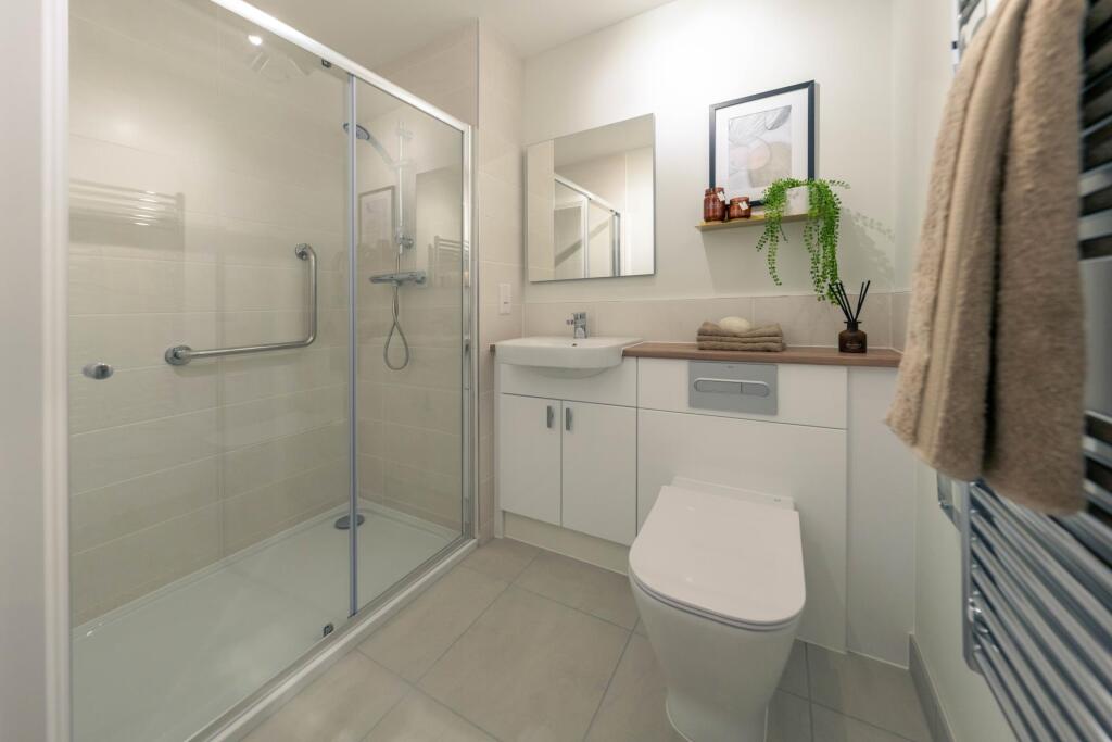 Hewson Court, Hexham - Shower Room  
