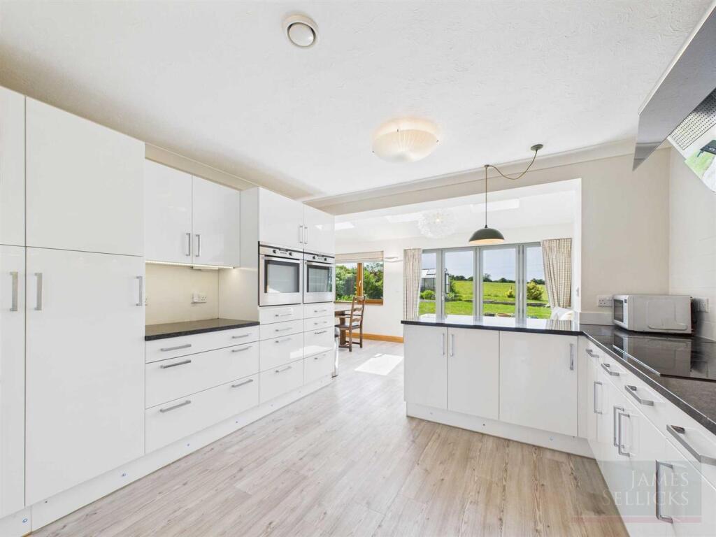 Open plan living dining kitchen