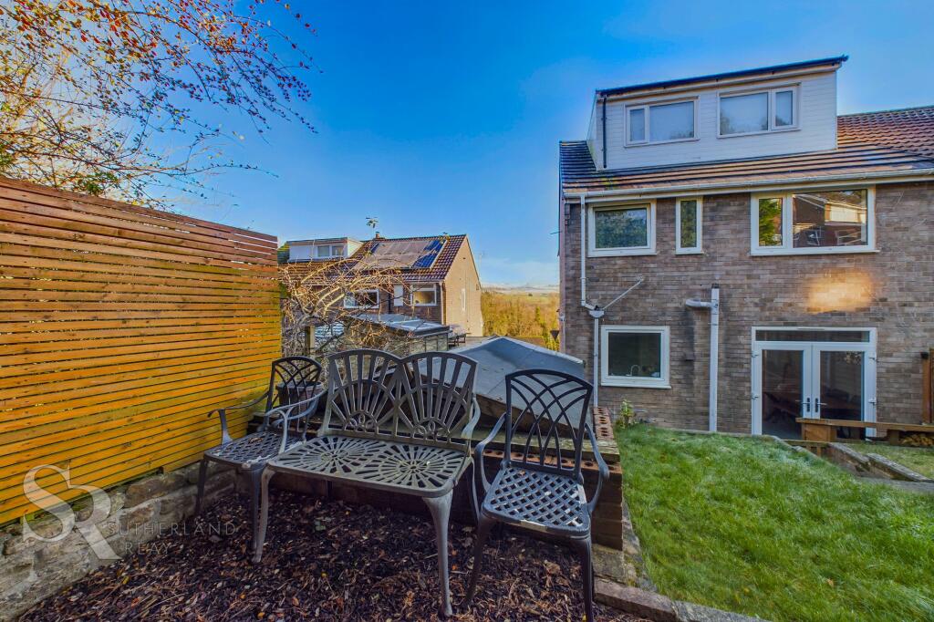 Rear Garden Seating Area and Views