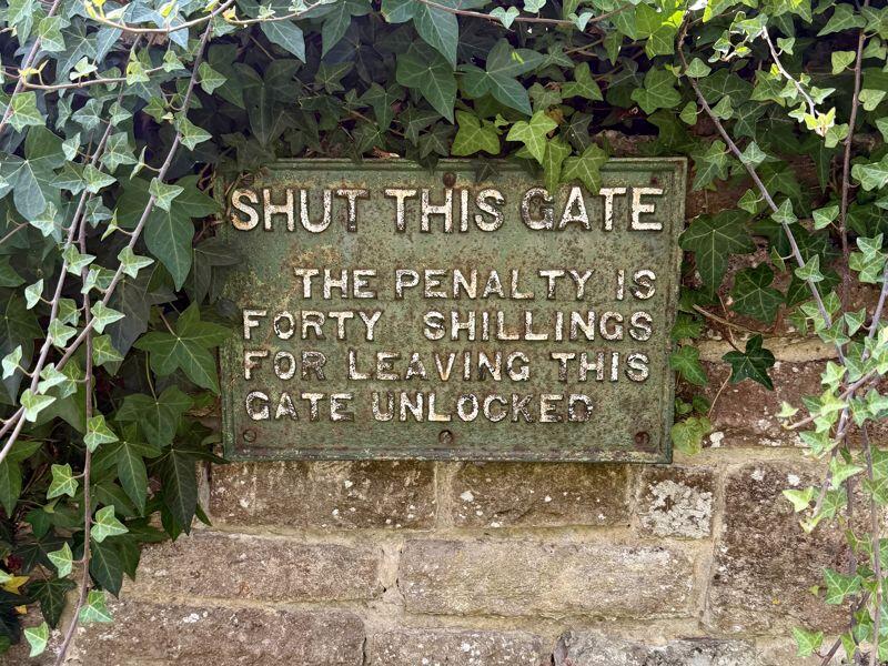 Gate Sign 