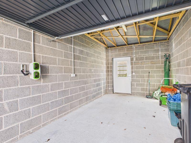 Garage internal with EV point