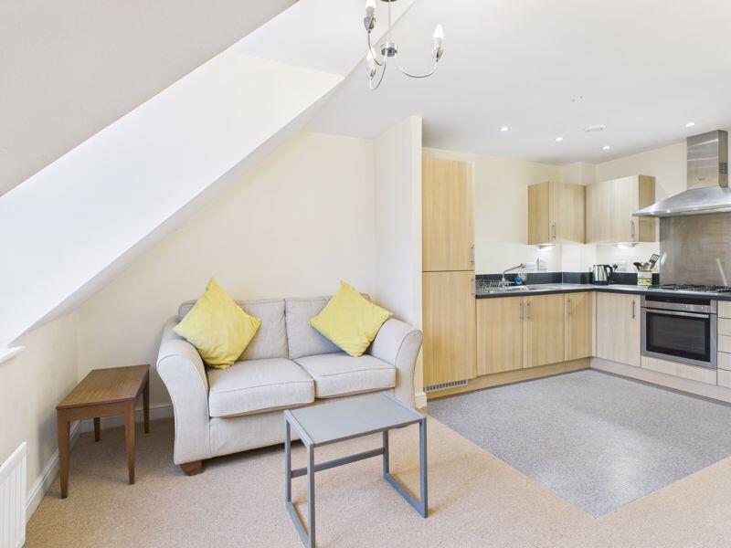 Living area to kitchen