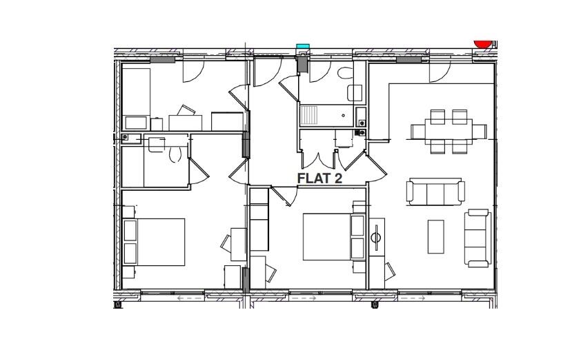 Flat 2 Floor Plan 