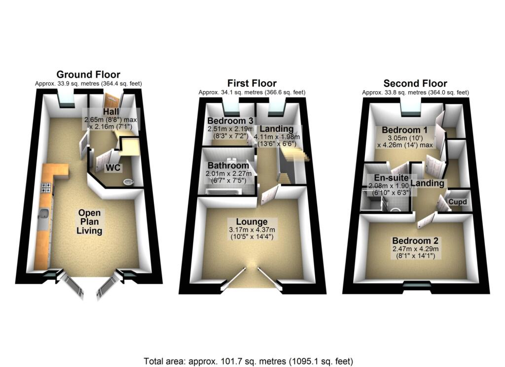 1 Underhay Close, Dawlish - FLOORPLAN