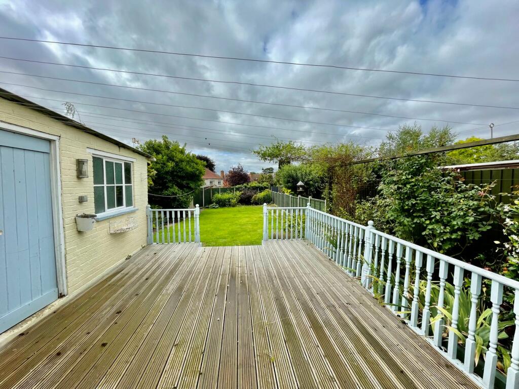 Decking and Garage