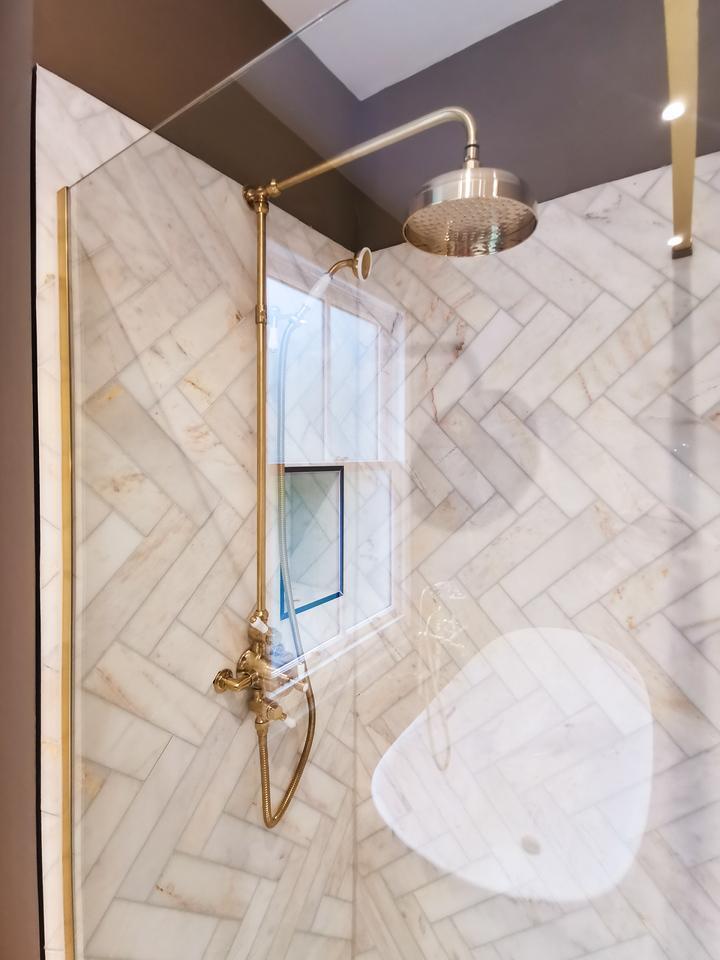 Walk-in shower room example