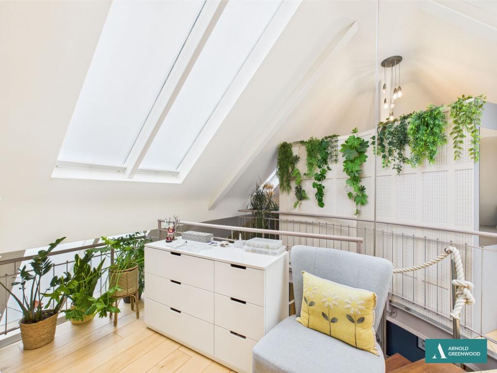 Open plan bedroom/office/dressing room