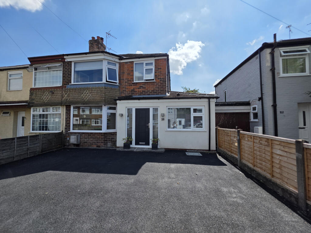 Three bed semi detached