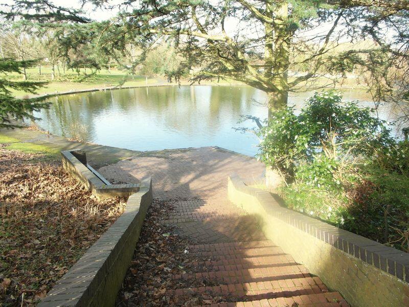 View over fishing pool