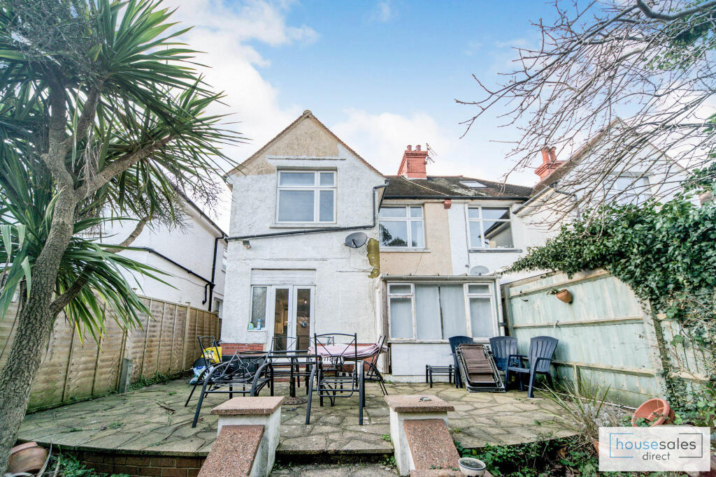 Rear of property