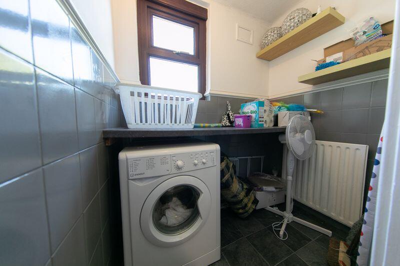 Under stair utility room