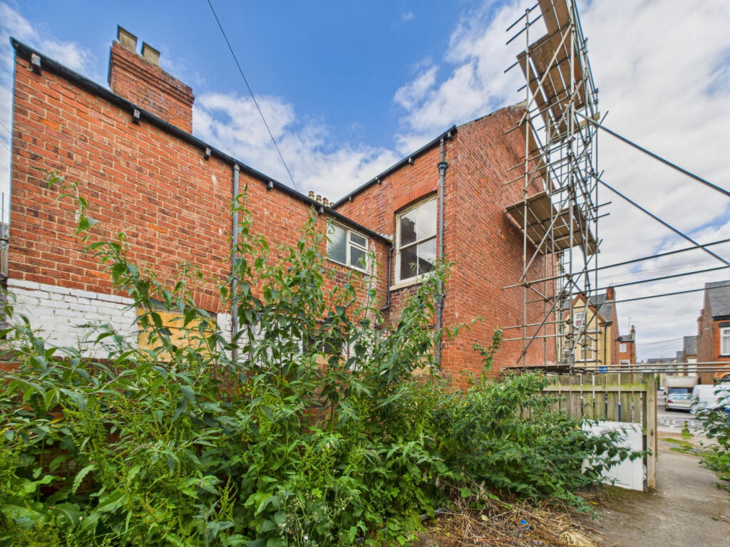 Rear of property