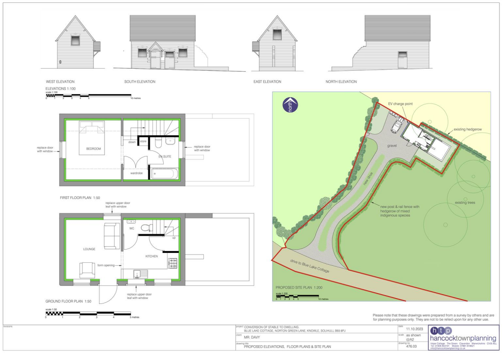 Proposed Floorplan and Elevations