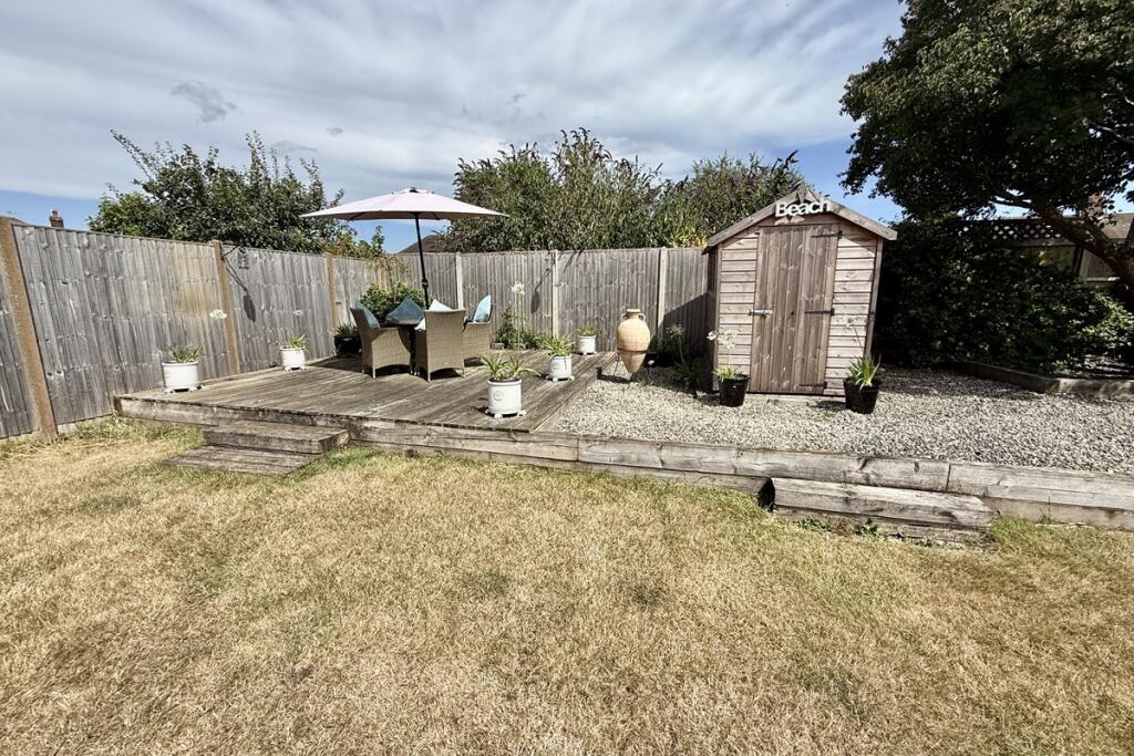 Rear garden and deck