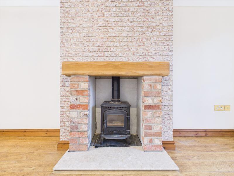 Living room fireplace