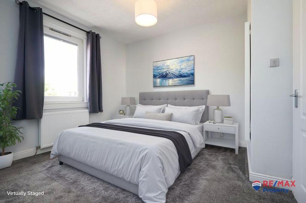 Virtually Staged Bedroom