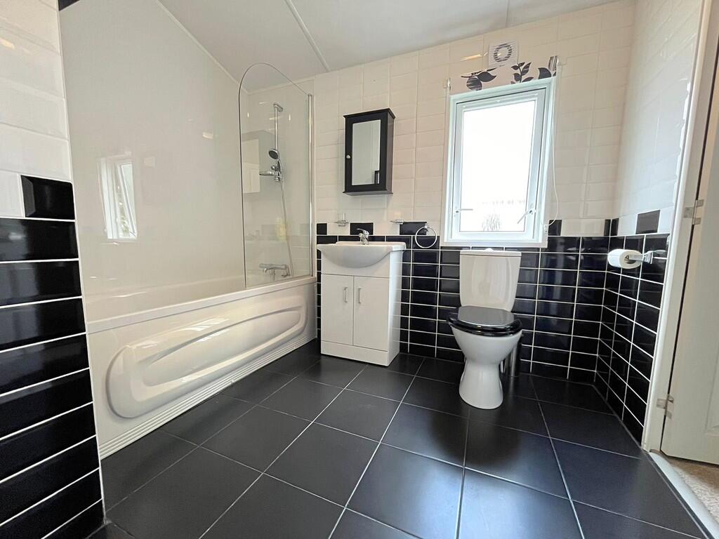 Bathroom from doo...