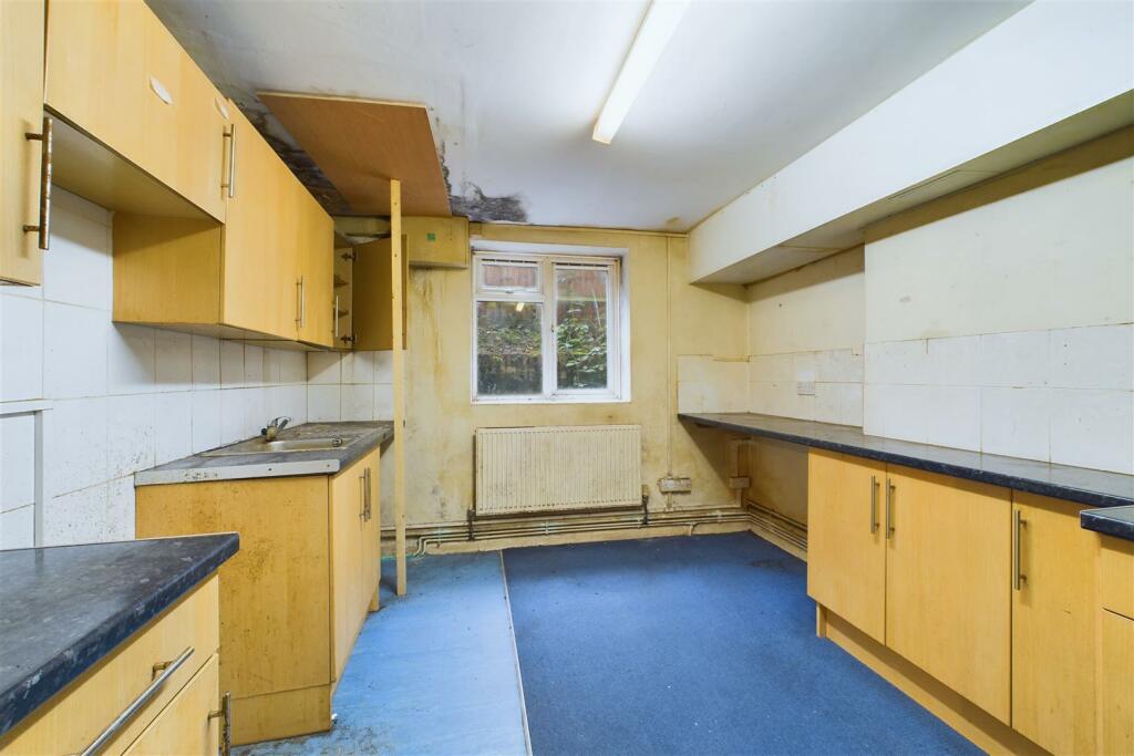 Basement level kitchen