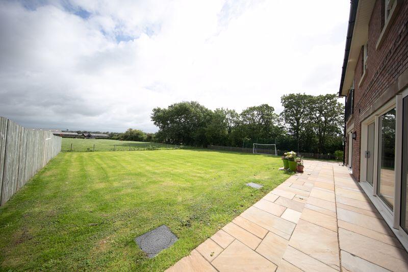 Private garden with open aspect
