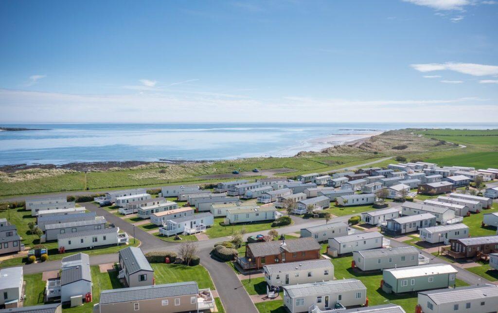2023 Northumberland Amble Links Drone Aerial Sea V