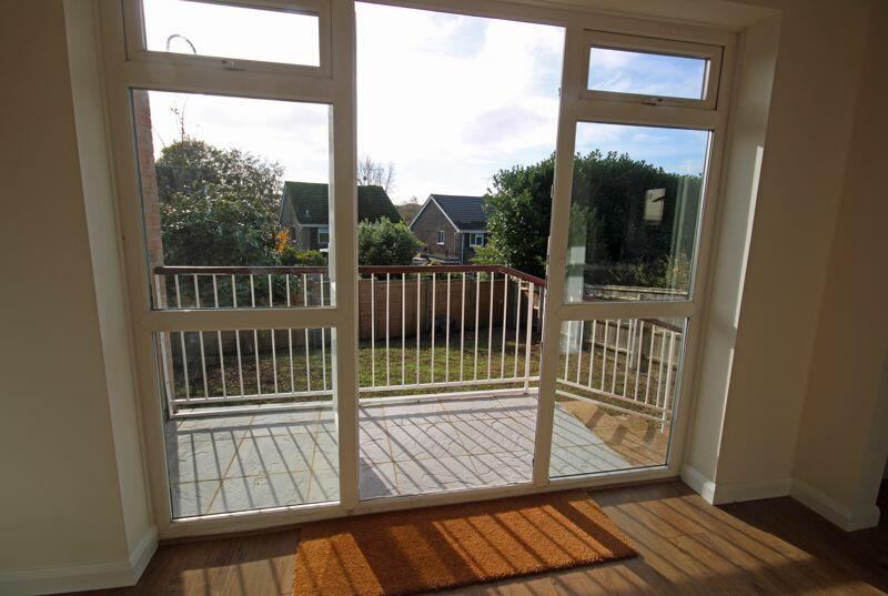 Door to balcony and garden
