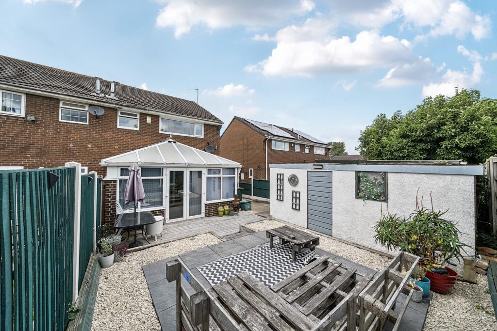 Rear Garden and Conservatory