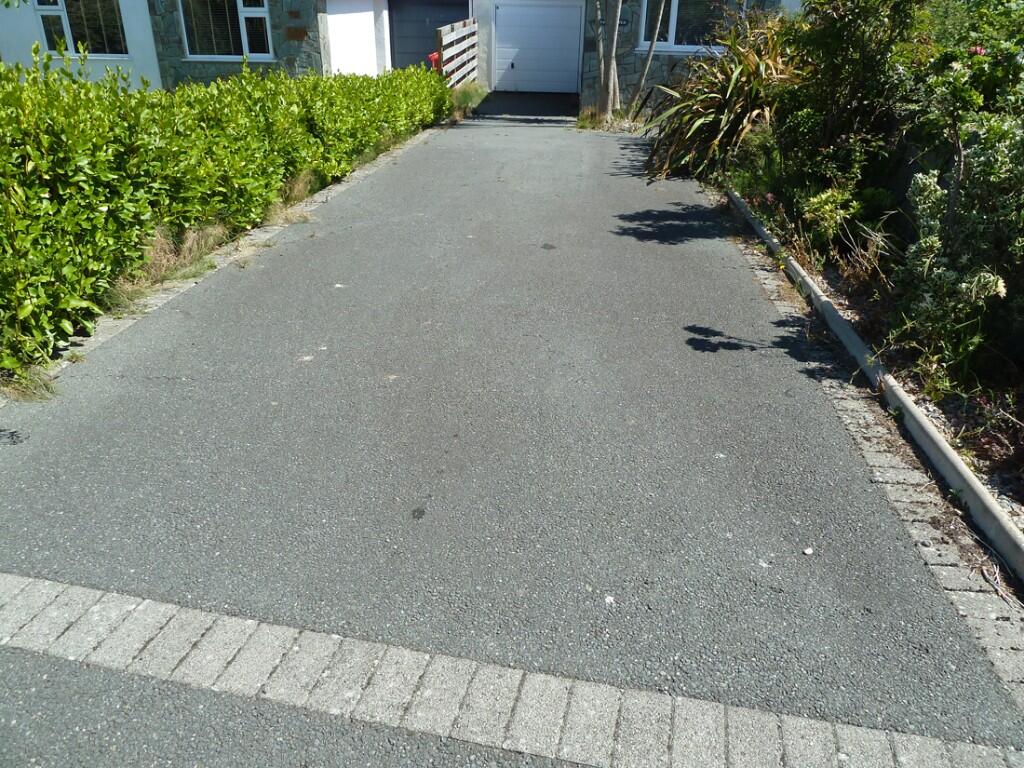 Widened driveway