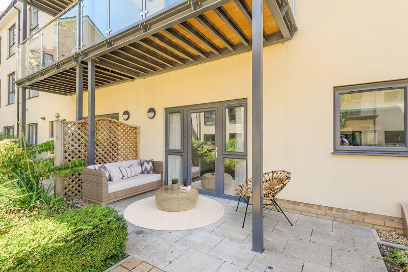 Patio outside living room