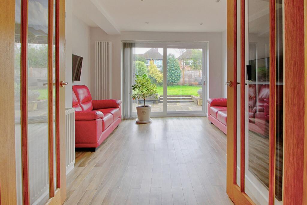 Family room viewed from hallway